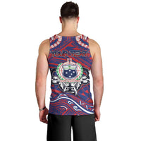 Personalised Samoa Gym Men Tank Top Muscle Samoan Tribal Waves DT05 - Polynesian Pride