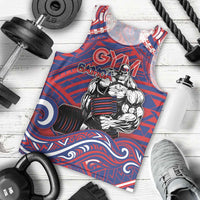Personalised Samoa Gym Men Tank Top Muscle Samoan Tribal Waves DT05 - Polynesian Pride