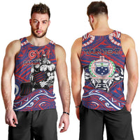 Personalised Samoa Gym Men Tank Top Muscle Samoan Tribal Waves DT05 - Polynesian Pride
