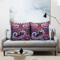 Samoa Gym Pillow Cover Muscle Samoan Tribal Waves - Polynesian Pride