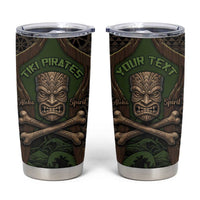 Personalised Hawaii Tiki Pirates Tumbler Cup Kakau Pattern Polynesian Style