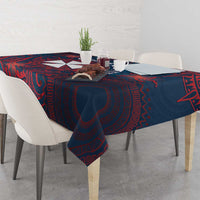 Wallis And Futuna Tablecloth Hibiscus Polynesian Tribal Pattern