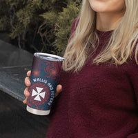 Personalised Wallis And Futuna Tumbler Cup Hibiscus Polynesian Tribal Pattern