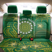 Cook Islands Back Car Seat Cover Hibiscus Polynesian Tribal Pattern