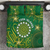 Cook Islands Bedding Set Hibiscus Polynesian Tribal Pattern
