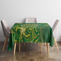 Cook Islands Tablecloth Hibiscus Polynesian Tribal Pattern