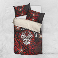 Easter Island Bedding Set Hibiscus Polynesian Tribal Pattern