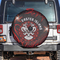 Easter Island Spare Tire Cover Hibiscus Polynesian Tribal Pattern