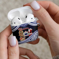 Samoa Christmas AirPods Case Samoan Siva Dance With Santa - Polynesian Pride