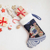 Samoa Christmas Stocking Samoan Siva Dance With Santa - Polynesian Pride