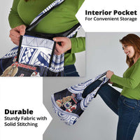 Samoa Christmas Grocery Bag Samoan Siva Dance With Santa - Polynesian Pride