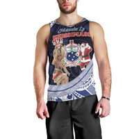 Samoa Christmas Men Tank Top Samoan Siva Dance With Santa - Polynesian Pride