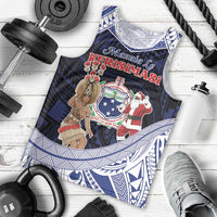 Samoa Christmas Men Tank Top Samoan Siva Dance With Santa - Polynesian Pride