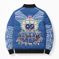 Toa Samoa Bomber Puffer Jacket Samoan Warrior Spirit Rugby - Polynesian Pride