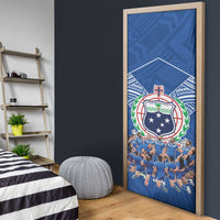 Toa Samoa Door Cover Samoan Warrior Spirit Rugby - Polynesian Pride