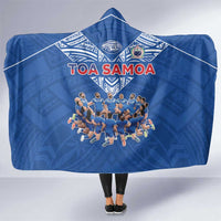 Toa Samoa Hooded Blanket Samoan Warrior Spirit Rugby - Polynesian Pride