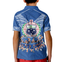 Toa Samoa Kid Polo Shirt Samoan Warrior Spirit Rugby - Polynesian Pride