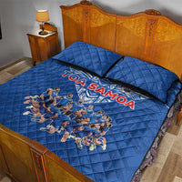 Toa Samoa Quilt Bed Set Samoan Warrior Spirit Rugby - Polynesian Pride