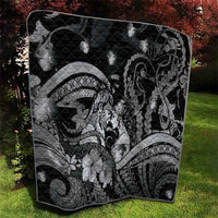 Maori Romantic Valentine Quilt The Hongi Kiss Black Galaxy