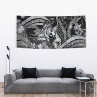 Maori Romantic Valentine Tapestry The Hongi Kiss Black Galaxy DT05 - Polynesian Pride