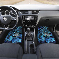 Personalised Maori Romantic Valentine Car Mats The Hongi Kiss Blue Galaxy