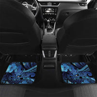 Personalised Maori Romantic Valentine Car Mats The Hongi Kiss Blue Galaxy