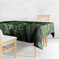 Maori Romantic Valentine Tablecloth The Hongi Kiss Green Galaxy DT05 - Polynesian Pride
