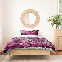 Maori Romantic Valentine Bedding Set The Hongi Kiss Pink Galaxy DT05 - Polynesian Pride