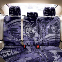 Maori Romantic Valentine Back Car Seat Cover The Hongi Kiss Purple Galaxy DT05 - Polynesian Pride