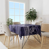 Maori Romantic Valentine Tablecloth The Hongi Kiss Purple Galaxy DT05 - Polynesian Pride