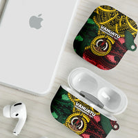 Vanuatu Independence Day AirPods Case Boar Tusk Warrior Tribal Floral Patterns DT05 - Polynesian Pride