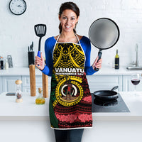 Vanuatu Independence Day Apron Boar Tusk Warrior Tribal Floral Patterns DT05 - Polynesian Pride