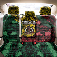 Vanuatu Independence Day Back Car Seat Cover Boar Tusk Warrior Tribal Floral Patterns DT05 - Polynesian Pride