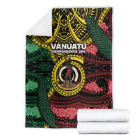 Vanuatu Independence Day Blanket Boar Tusk Warrior Tribal Floral Patterns DT05 - Polynesian Pride