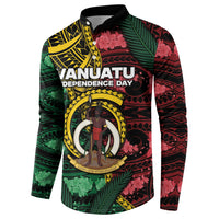 Personalised Vanuatu Independence Day Button Sweatshirt Boar Tusk Warrior Tribal Floral Patterns DT05 - Polynesian Pride