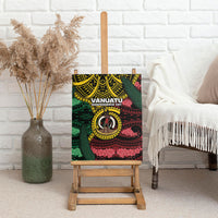 Vanuatu Independence Day Canvas Wall Art Boar Tusk Warrior Tribal Floral Patterns DT05 - Polynesian Pride