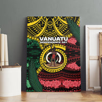 Vanuatu Independence Day Canvas Wall Art Boar Tusk Warrior Tribal Floral Patterns DT05 - Polynesian Pride