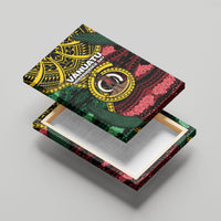 Vanuatu Independence Day Canvas Wall Art Boar Tusk Warrior Tribal Floral Patterns DT05 - Polynesian Pride