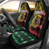 Vanuatu Independence Day Car Seat Cover Boar Tusk Warrior Tribal Floral Patterns DT05 - Polynesian Pride