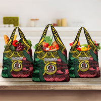 Vanuatu Independence Day Grocery Bag Boar Tusk Warrior Tribal Floral Patterns DT05 3-pack One Size Multicolor - Polynesian Pride