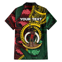 Personalised Vanuatu Independence Day Hawaiian Shirt Boar Tusk Warrior Tribal Floral Patterns DT05 - Polynesian Pride
