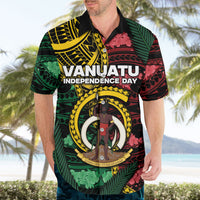 Personalised Vanuatu Independence Day Hawaiian Shirt Boar Tusk Warrior Tribal Floral Patterns DT05 - Polynesian Pride