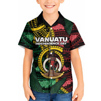 Personalised Vanuatu Independence Day Hawaiian Shirt Boar Tusk Warrior Tribal Floral Patterns DT05 - Polynesian Pride