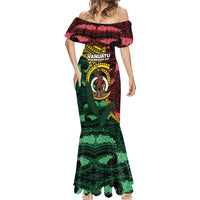 Personalised Vanuatu Independence Day Mermaid Dress Boar Tusk Warrior Tribal Floral Patterns DT05 - Polynesian Pride