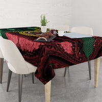 Vanuatu Independence Day Tablecloth Boar Tusk Warrior Tribal Floral Patterns DT05 - Polynesian Pride