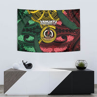 Vanuatu Independence Day Tapestry Boar Tusk Warrior Tribal Floral Patterns DT05 - Polynesian Pride