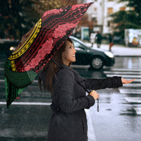Vanuatu Independence Day Umbrella Boar Tusk Warrior Tribal Floral Patterns DT05 - Polynesian Pride