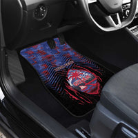 Personalised Guam Car Mats Chamorro Seal Tribal Scratch Design - Polynesian Pride