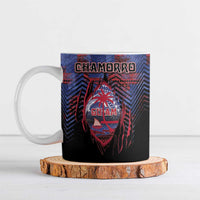 Personalised Guam Ceramic Mug Chamorro Seal Tribal Scratch Design - Polynesian Pride