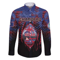 Personalised Guam Family Matching Summer Maxi Dress and Hawaiian Shirt Chamorro Seal Tribal Scratch Design - Polynesian Pride